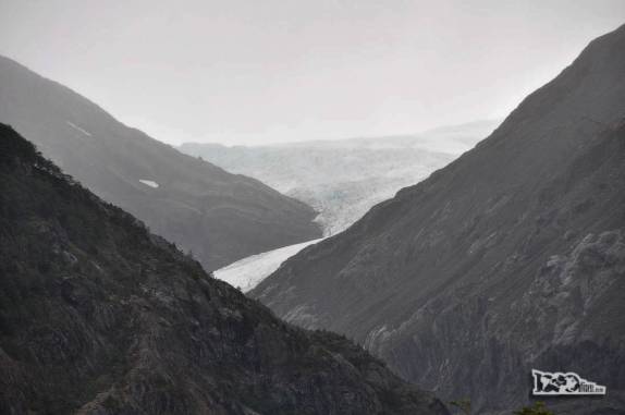 O Glaciar do Rio Mosco, região de Villa O'Higgins, no sul do Chile